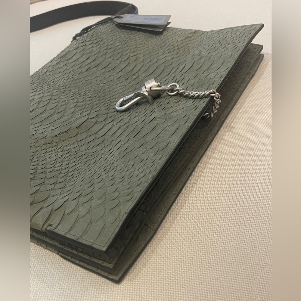 NWT Allsaints Sheringham Shoulder Bag in Sage Green - Picture 7 of 10